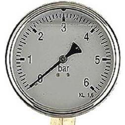Manometer 1/2XØ100 0-16 bar, nedadrettet studs med glycerin