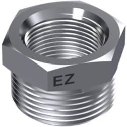 Ezze Forkromet Nippelmuffe 1/2" x 3/8"