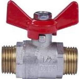 Solar Plus Kuglehane 1/2" Nippel/nippel T-greb