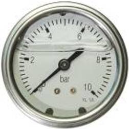 Manometer 18″ x Ø40 0-10 bar bagudrettet studs med glycerin