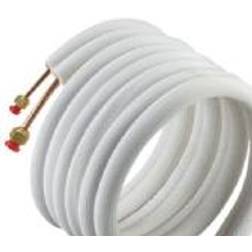 isolerede kølerør med flange og omløber 1/4''x 3/8'' Lgd. A 3 mtr
