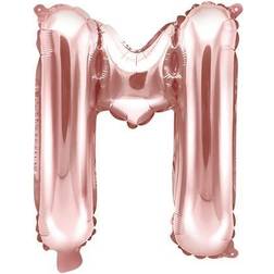 PartyDeco Kirjainfoliopallo Ruusukulta 35 cm-M