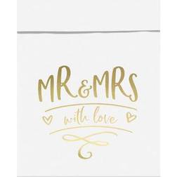 PartyDeco Verpakking zakjes 'Mr & Mrs' (6st)