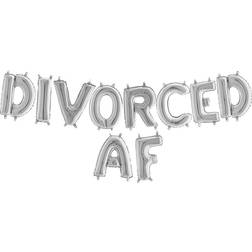 Ballonguirlande Divorced AF Sølv Metallic