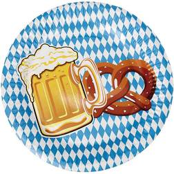 Sassier Oktoberfest Paptallerkener 10-pak Multicolor