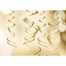 PartyDeco Swirls Guld