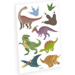 Amscan 9903984 Adhesive Tattoos Happy Dinosaur, Pack of 9, Party Bags, Children's Birthday Parties