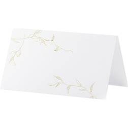 PartyDeco Naamkaartjes Gouden Takken (9.5x5.5cm)