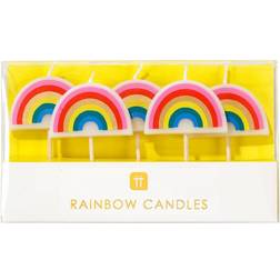 Talking Tables Rainbow Shaped Birthday Candles, Pack of 5