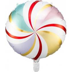 PartyDeco Folieballon Slik Multifarvet