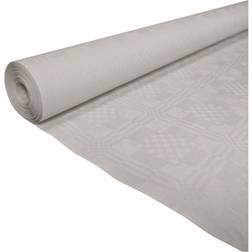 Papirdug damask Hvid -100cm