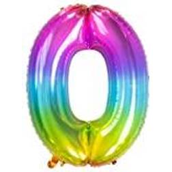 Folat Palloncino gigante Rainbow Numero 0 81 cm