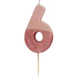 Talking Tables Glitter 6 Cake Decoration