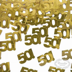 PartyDeco Konfetti med 50 Guld