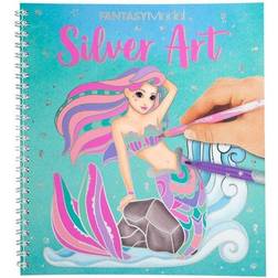 Top Model livre de coloriage Silver Art girls papier 22 cm