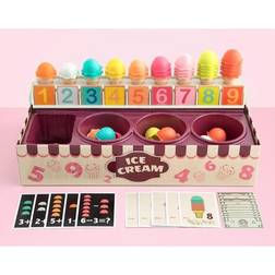 TOPBRIGHT Colorful Number Cognitive Ice Cream Learning Box