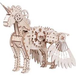 Gigamic Kit De Maqueta De Unicornio De Madera 156 Piezas Mr. Playwood