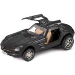 Darda leksaksbil Mercedes-Benz SLS AMG pull-back svart