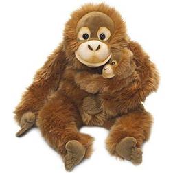 WWF Peluche orang-outan avec bébé 25 cm