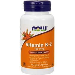 Now Foods Vitamin K-2, 100mcg 100 vcaps 100 stk