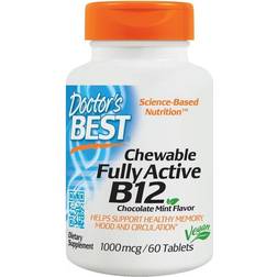 Doctor's Best Chewable Fully Active B12, 1000mcg 60tabs