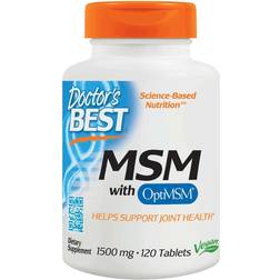 Doctor's Best MSM with OptiMSM 1500mg 120 tablets