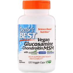 Doctor's Best Vegan Glucosamine Chondroitin MSM 120 Vegetable Capsule(s)