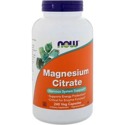 Now Foods Magnesium Citrate (240 Vegetarian Capsules)