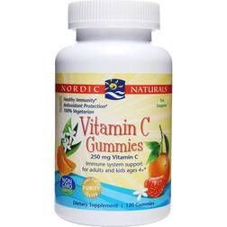 Nordic Naturals Vitamin C Gummies, 250mg Tangerine 120 gummies