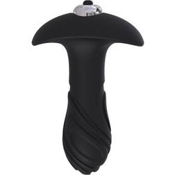 S Pleasures Anal plug Swirl Black Black/Silver