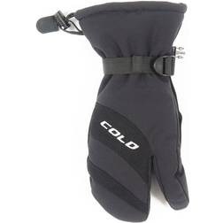 Cold 3-Finger Ski Gloves - Black