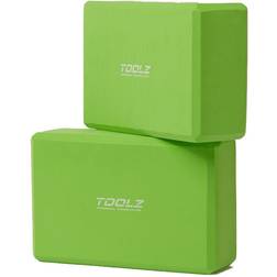 Toolz Yoga Block 2pcs (made Of EVA Foam) Yogamatta Grön