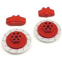 Hpi E10 Brake Disc & Caliper Set (Red)