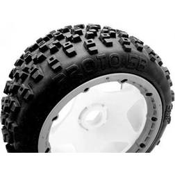 Wittmax HPI 67969 Proto Tire (White/Baja 5B/Rear/2Pcs)