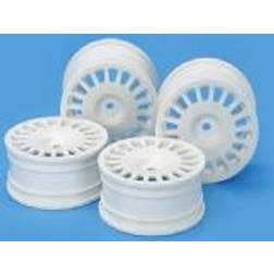 Wittmax Medium-Narrow Rally Dish Wheels (24mm, 0, White)