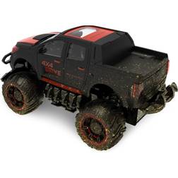 MCU Fjernstyret Mud Off-Road Truck 1:18 Sort/Rød, 2.4G