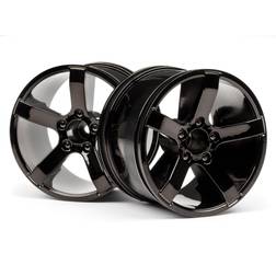 Wittmax Bullet MT Wheels Black Chrome (Pr) HPI