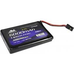 ArrowMax Modelbyggeri-batteripakke (LiPo) 3.7 V 6000 mAh Softcase JR-tilslutning