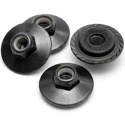 HPI Racing Flanged Lock Nut M5X8mm (Black/4Pcs)