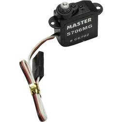 Master Mini-servo S706 MG Analog-servo Titanium Stiksystem Universal (Graupner/JR/Futaba)