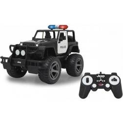 Jamara Radiostyrd Polis Bil Jeep Wrangler 34 X 20 Cm 112 Svart