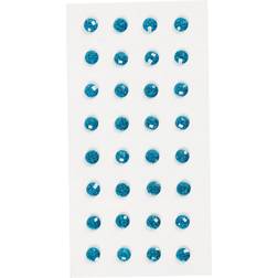 Creativ Company Självhäftande Rhinestones Blå 32 st