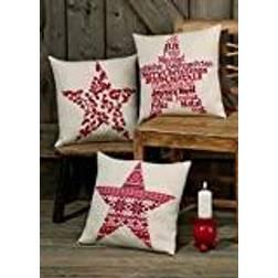 Permin Christma Berries Cushion, Multi, 40x40cm