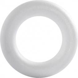 Creotime Ring, str. 21,5 cm, tykkelse 45 mm, hvid, 1 stk