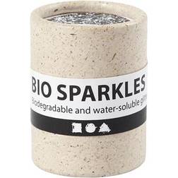 Creativ Company Bio Sparkles, D: 0,4 mm, silver, 10 g/ 1 tub