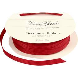 Creativ Company Decoration Ribbon, W: 6 mm, red, 15 m/ 1 roll