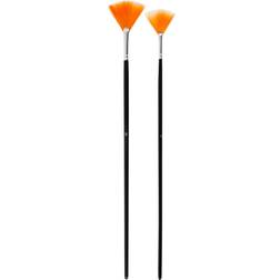 Creativ Company Gold Line fan brushes, 2pcs