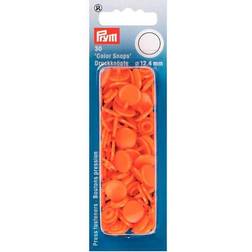 Prym Color Snaps Trykknapper Plast Rund Orange 12,4mm 30 stk