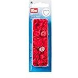 Prym Boutons-Pression Coeurs Et Ronds Color Snaps Rouge