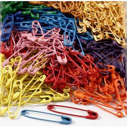 Safety Pins, L: 34 mm, thickness 0,8-1,00 mm, 10x100 pc/ 1 pack